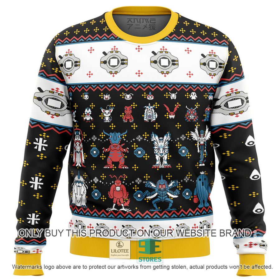 Digimon Sprites Knitted Wool Sweater 8