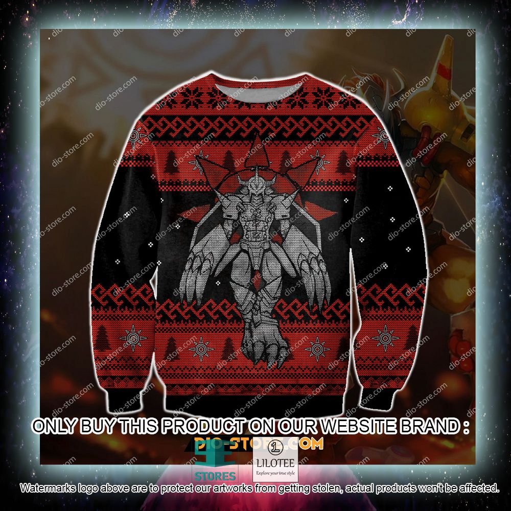 Digimon Wargreymon Ugly Christmas Sweater - LIMITED EDITION 5 Digimon Wargreymon Ugly Christmas Sweater - LIMITED EDITION - Image 5