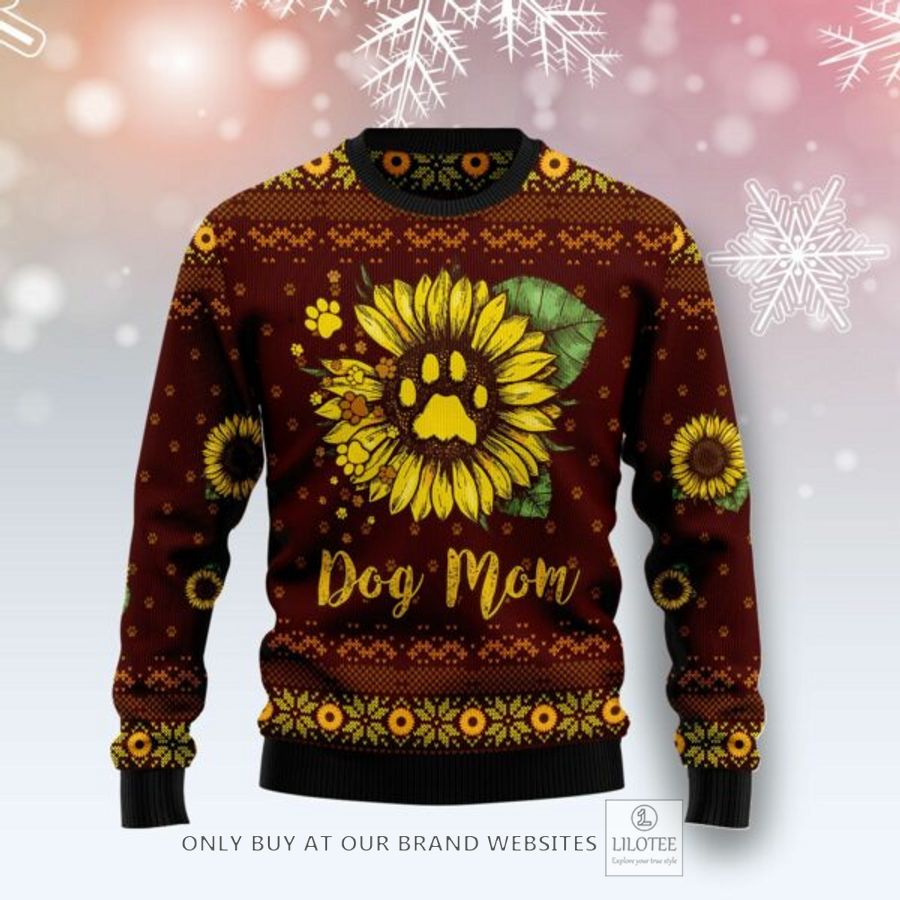 Dog Mom Ugly Christmas Sweatshirt 7