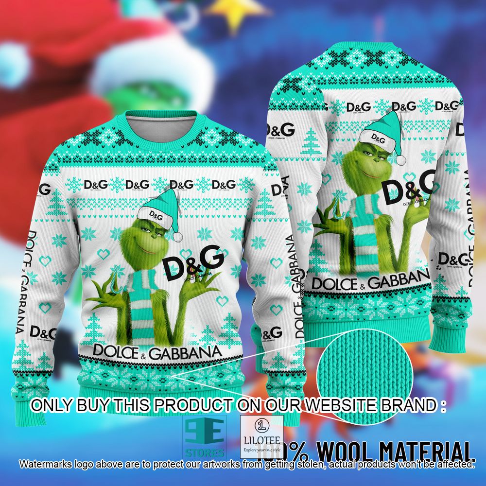 Dolce Gabbana The Grinch Christmas Ugly Sweater - LIMITED EDITION 11