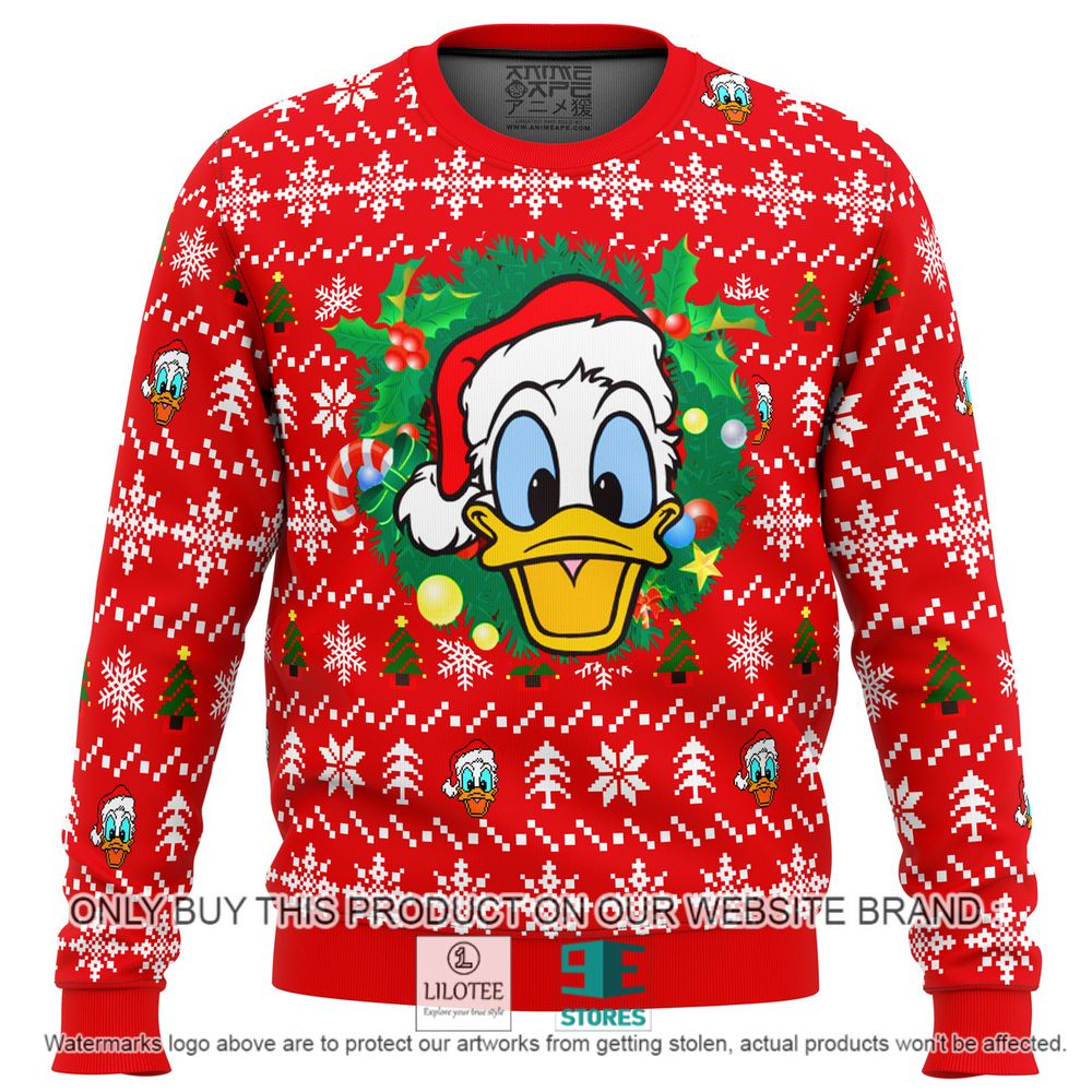 Donald Duck Christmas Head Christmas Sweater - LIMITED EDITION 10