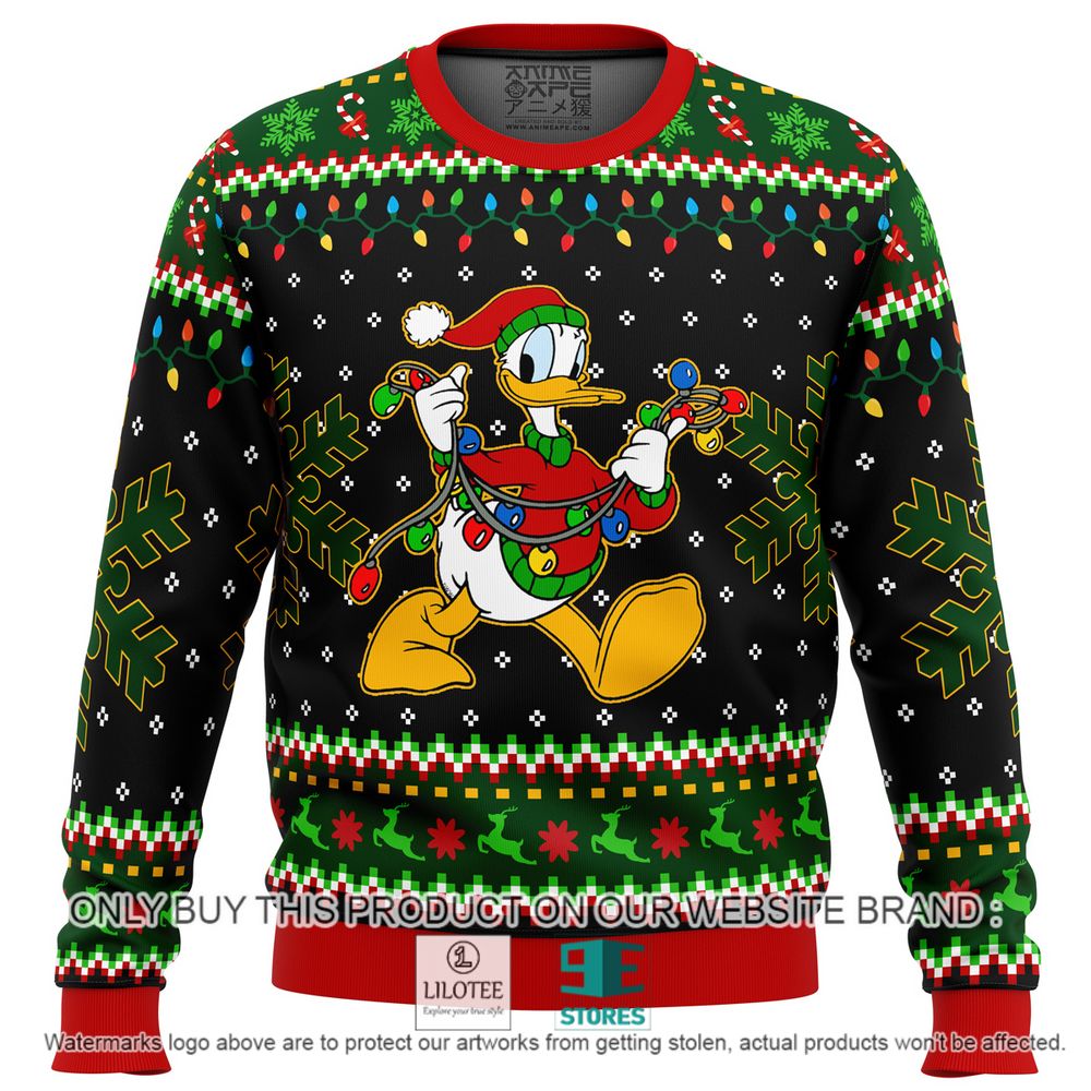 Donald Duck Christmas Lights Christmas Sweater - LIMITED EDITION 10