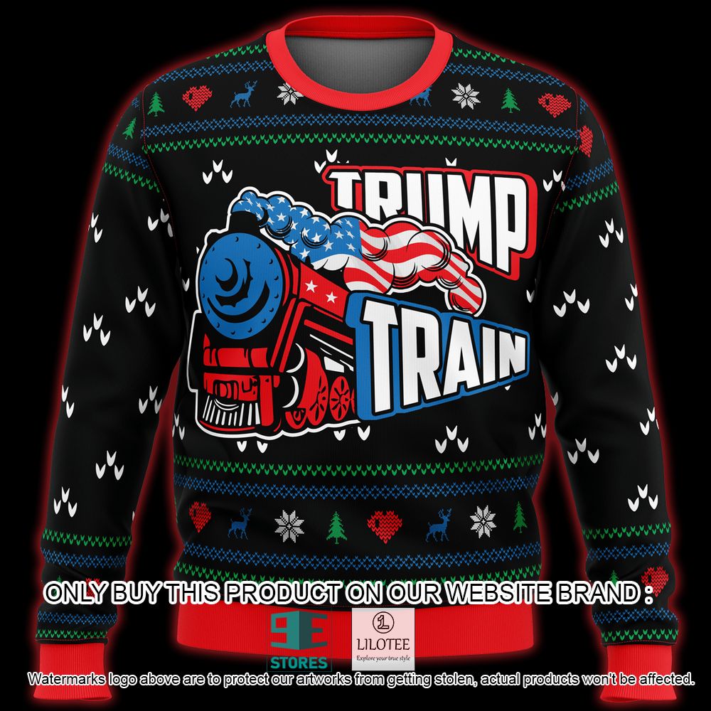 Donald Trump Train Ugly Christmas Sweater - LIMITED EDITION 4
