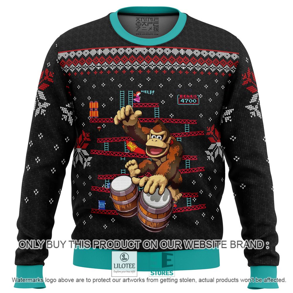 Donkey Kong Drums Christmas Sweater - LIMITED EDITION 11