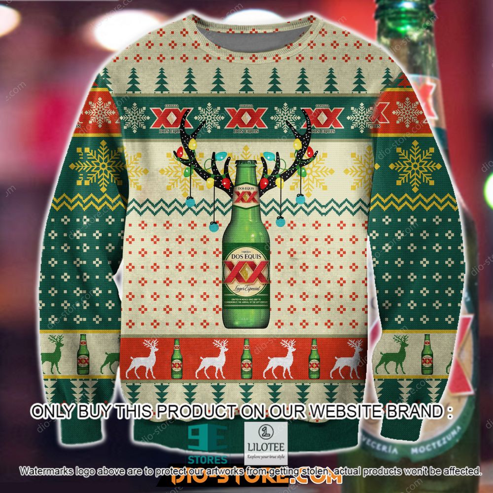 Dos Equis Beer Christmas Ugly Sweater - LIMITED EDITION 11