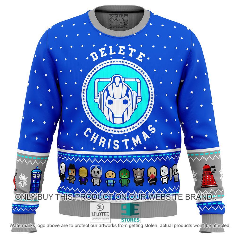 Dr. Who Dalek Delete Christmas Sweater - LIMITED EDITION 11