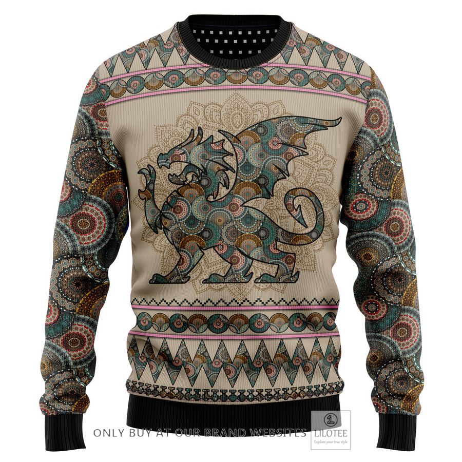 Dragon Mandal Ugly Christmas Sweater - LIMITED EDITION 24