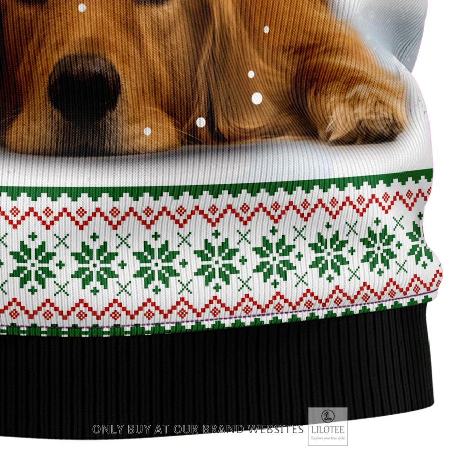 Dreaming Golden Retriever Under Snow Ugly Christmas Sweater - LIMITED EDITION 5 Dreaming Golden Retriever Under Snow Ugly Christmas Sweater - LIMITED EDITION - Image 5