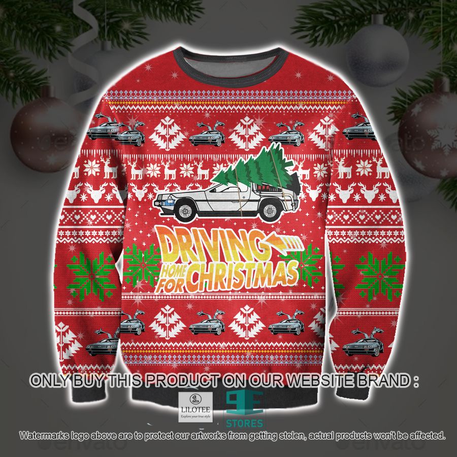 Driving Home For Ugly Christmas Sweater, Sweatshirt 9