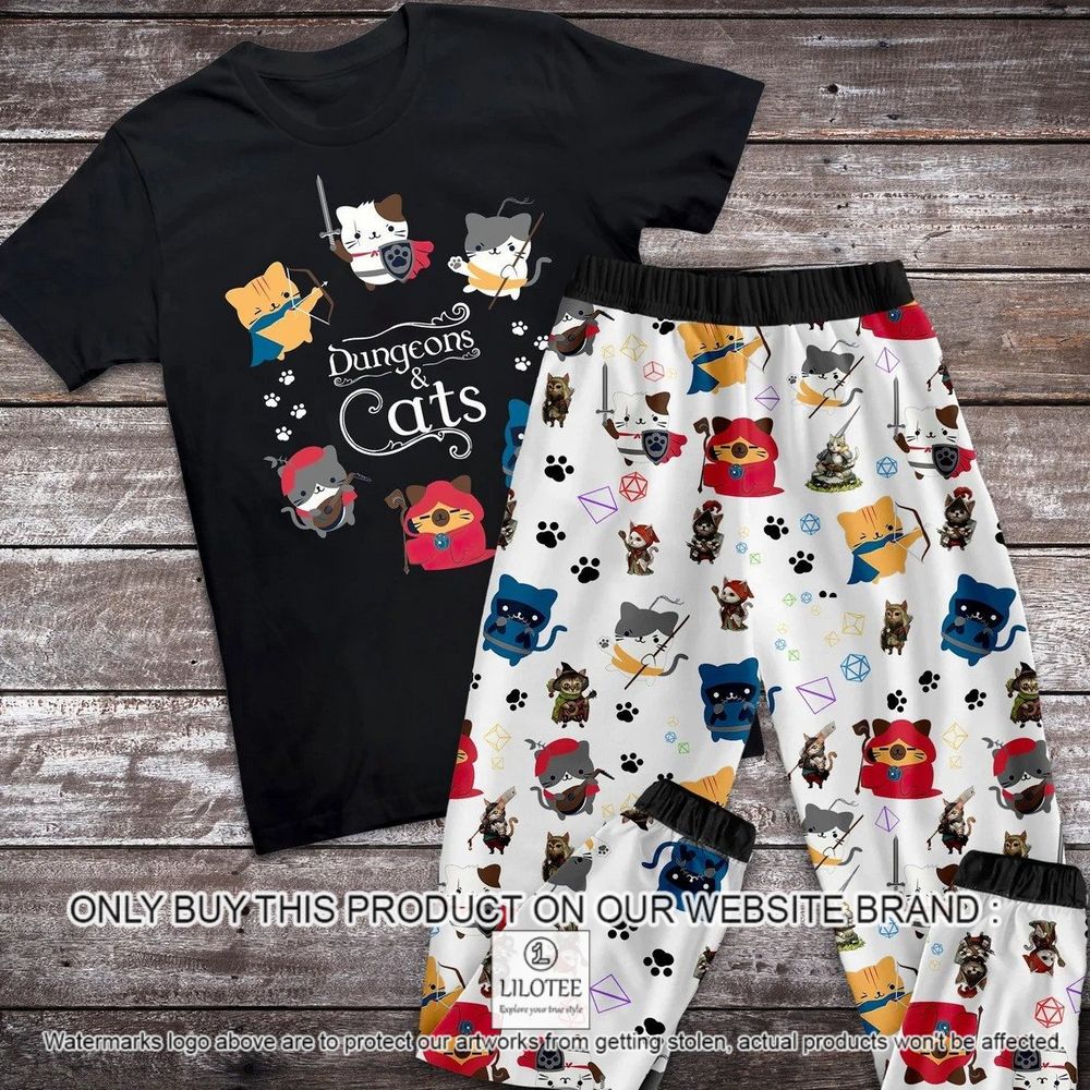 Dungeons And Cat Shortsleeve Pajamas Set - LIMITED EDITION 5