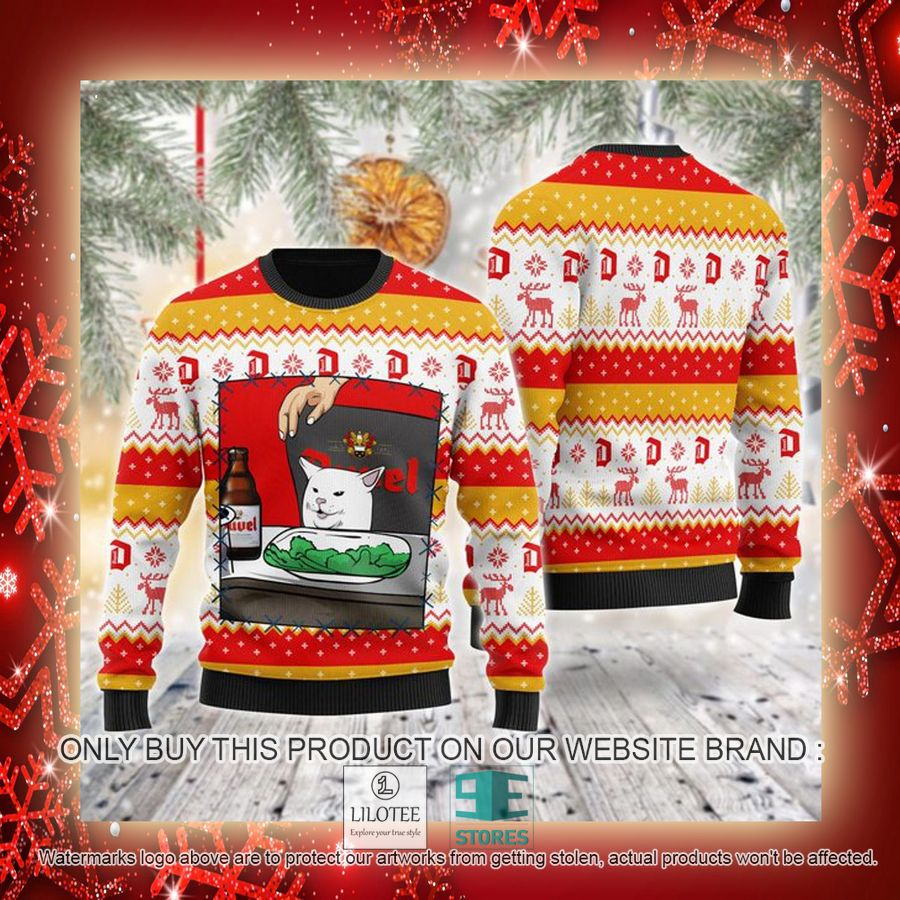 Duvel Beer Cat Meme Ugly Christmas Sweater - LIMITED EDITION 3 Duvel Beer Cat Meme Ugly Christmas Sweater - LIMITED EDITION - Image 3