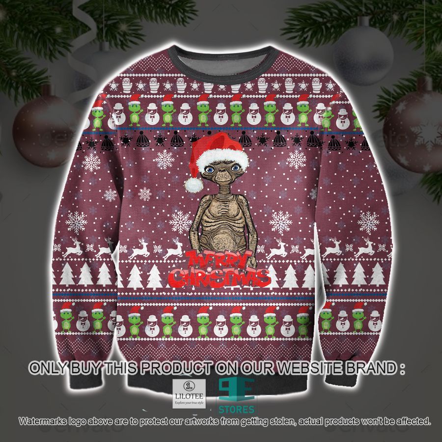 E.T. The Extra-Terrestrial Ugly Christmas Sweater, Sweatshirt 8