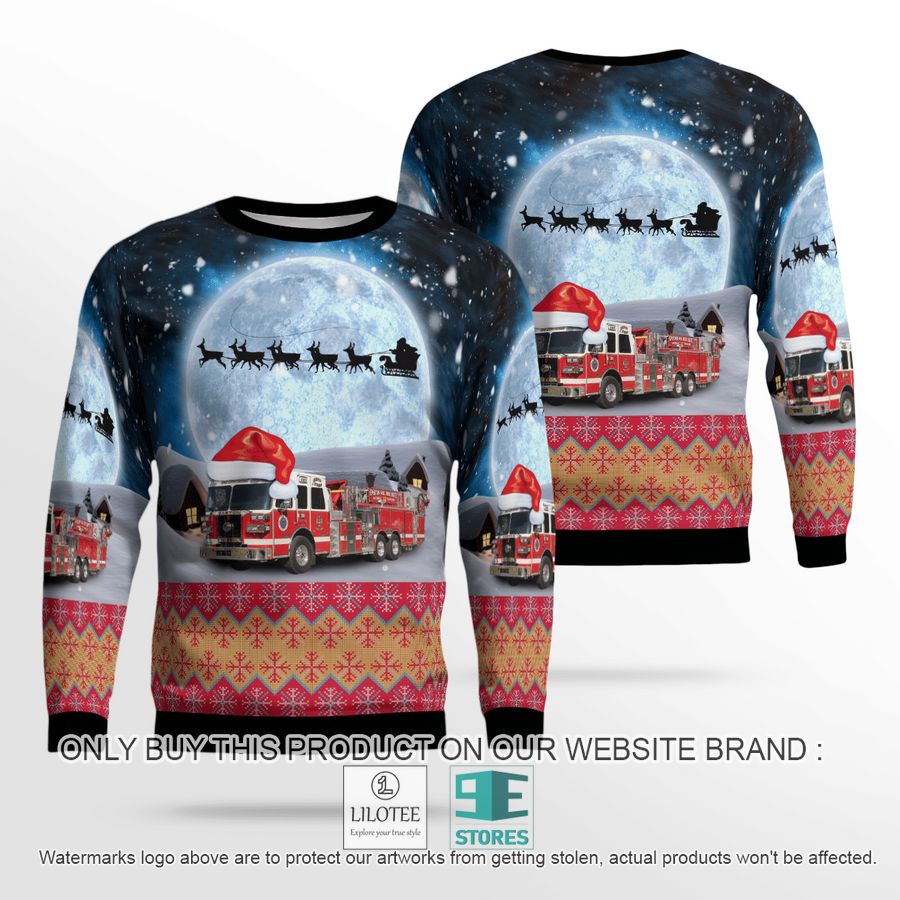 Easton Maryland Easton Volunteer Fire Department Christmas Sweater - LIMITED EDITION 18