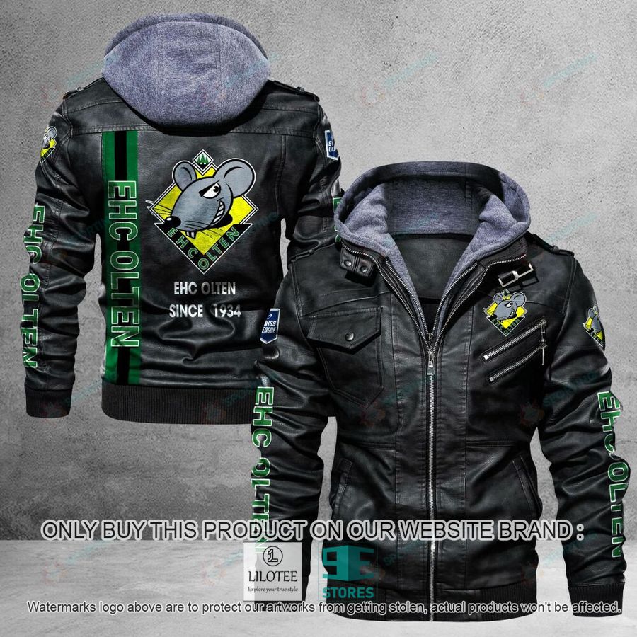EHC Olten Since 1934 Leather Jacket - LIMITED EDITION 5