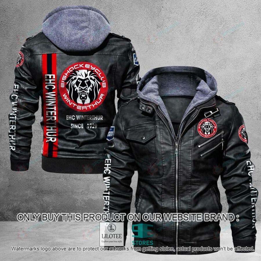 EHC Winterthur Since 1929 Leather Jacket - LIMITED EDITION 4