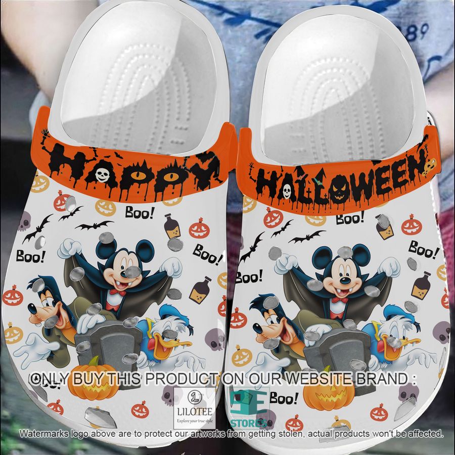 Mickey Donald Goofy Happy Halloween Crocs Crocband Shoes - LIMITED EDITION 5