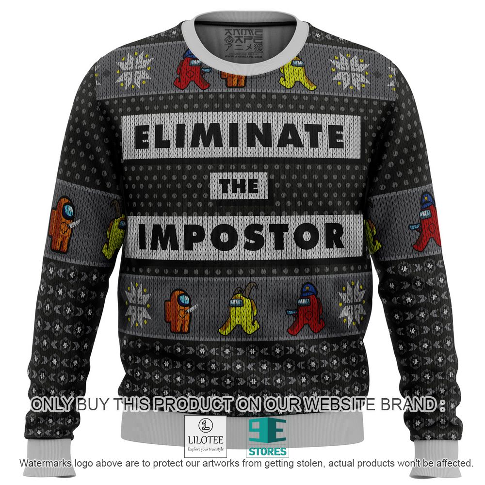 Eliminate the Impostor Among Us Ugly Christmas Sweater - LIMITED EDITION 11