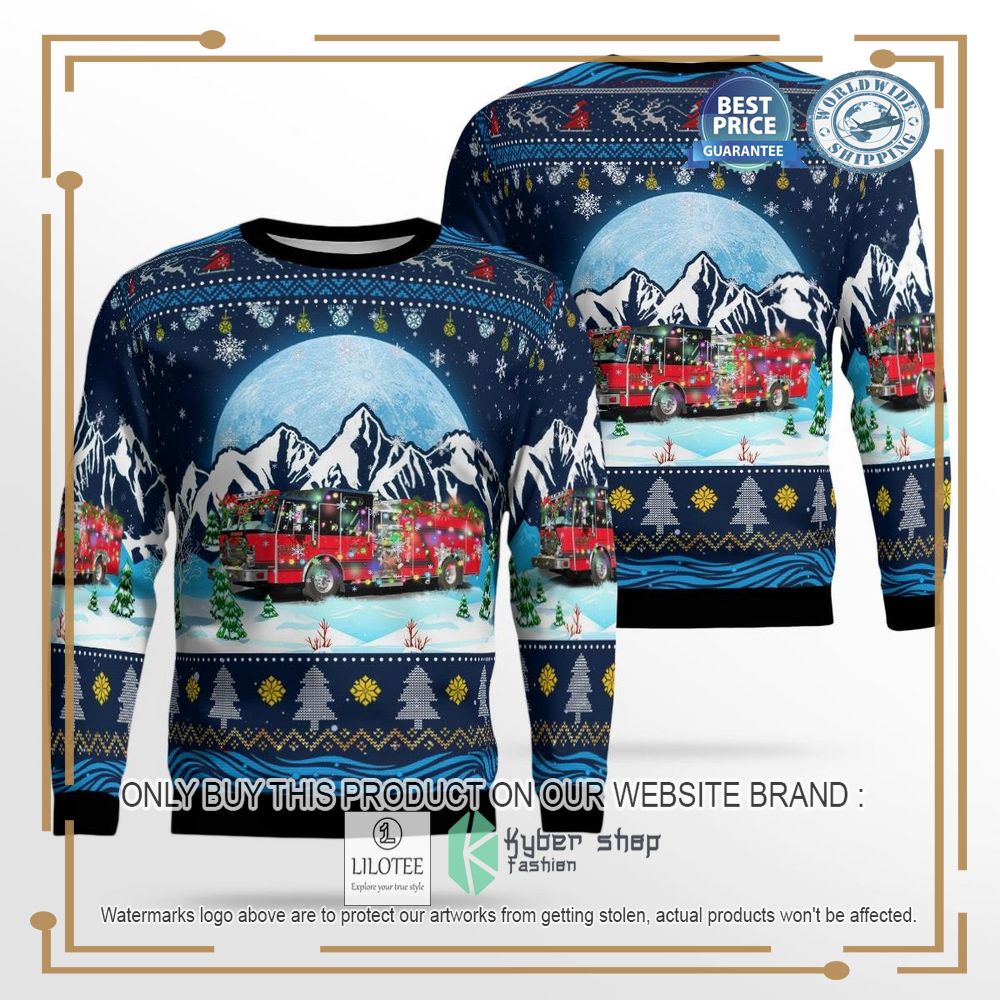 Elsmere Kentucky Elsmere Ky Fire Ems Ugly Christmas Sweater - LIMITED EDITION 13