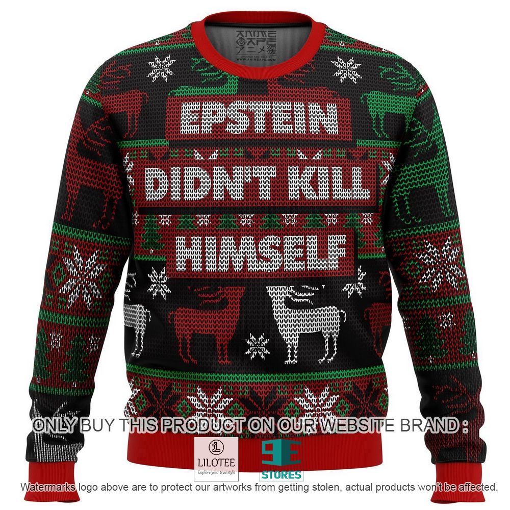Epstein Didn't Kill Himself Ugly Christmas Sweater - LIMITED EDITION 11
