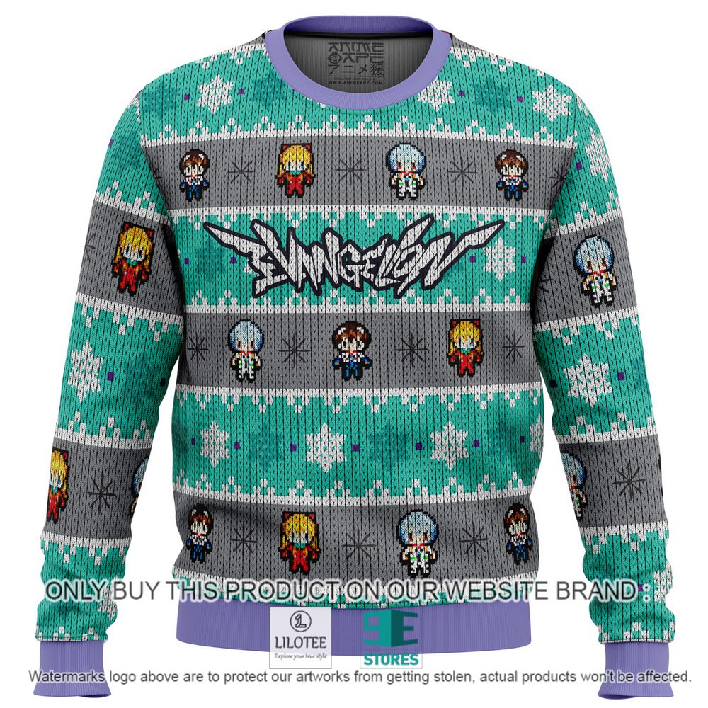 Evangelion Units Neon Genesis Evangelion Anime Christmas Sweater - LIMITED EDITION 10