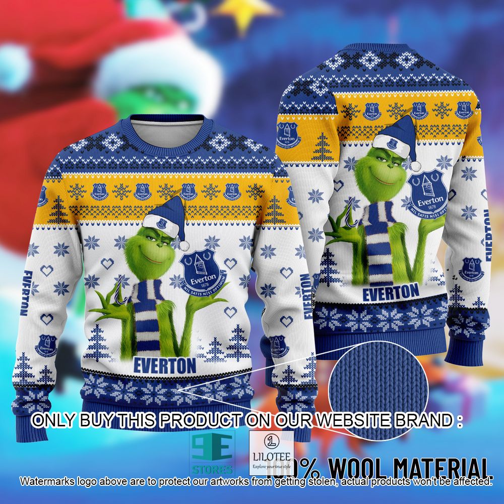 Everton The Grinch Christmas Ugly Sweater - LIMITED EDITION 11