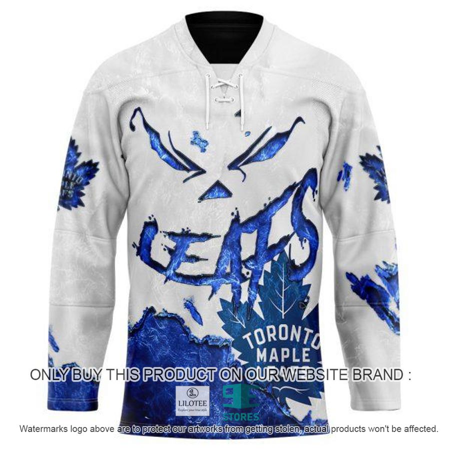 Personalized NHL Toronto Maple Leafs Demon Face Hockey Jersey 4