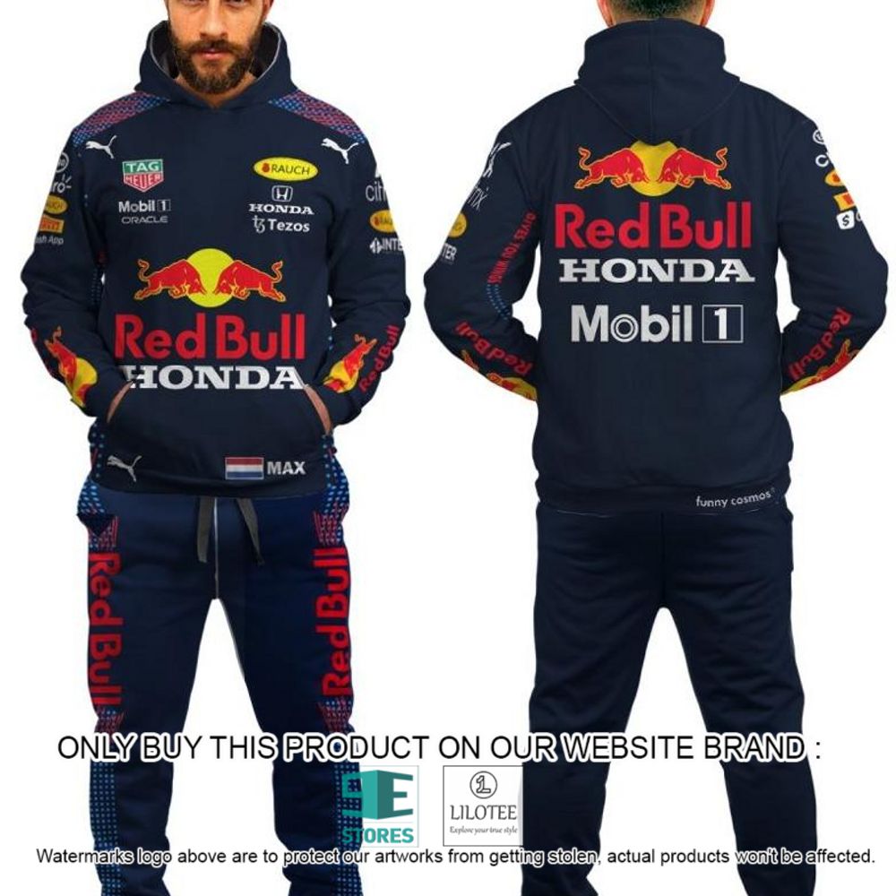 Max Verstappen Racing Formula 1 2022 Red Bull 3D Hoodie, Pant - LIMITED EDITION 5