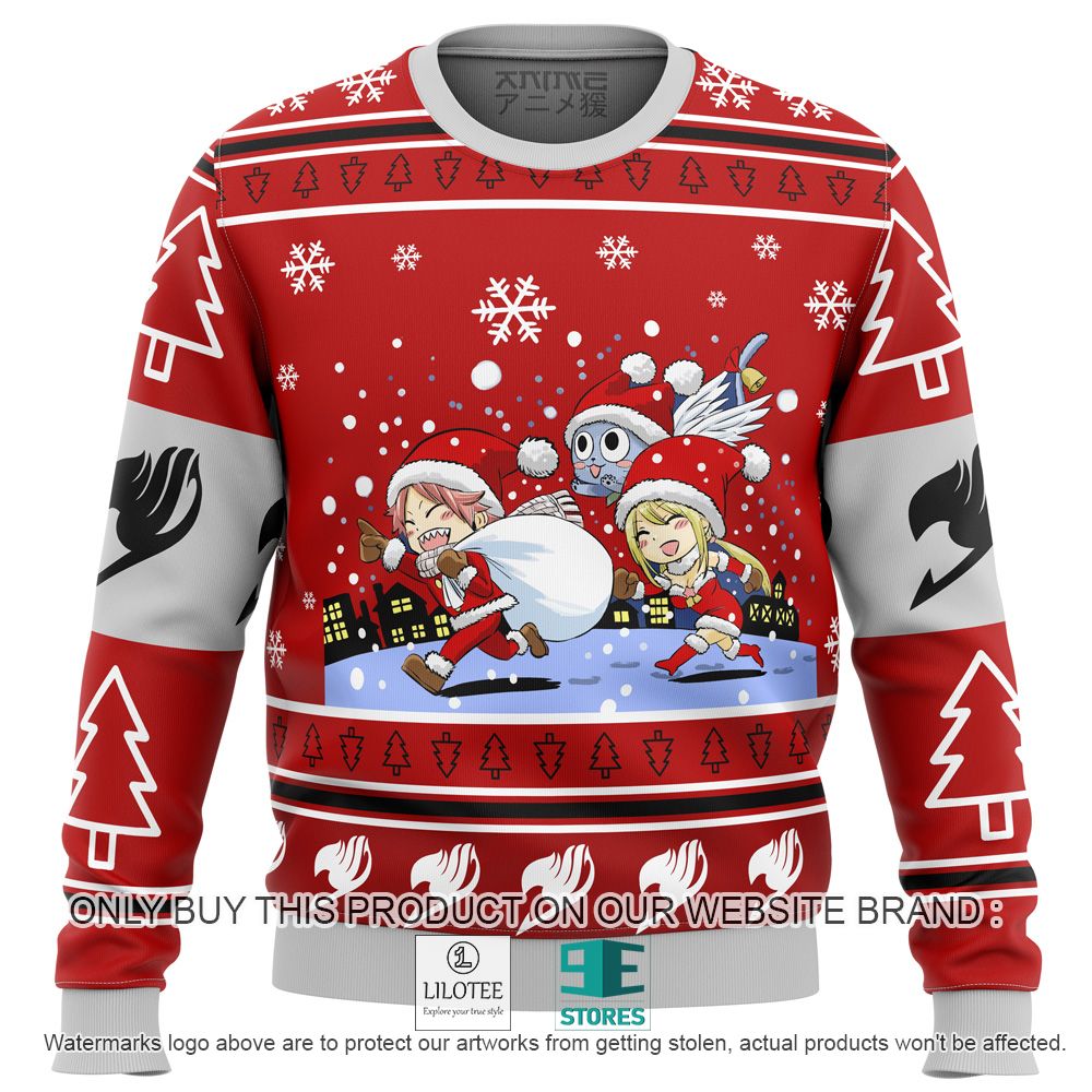 Fairy Tail Natsu and Lucy Anime Ugly Christmas Sweater - LIMITED EDITION 10