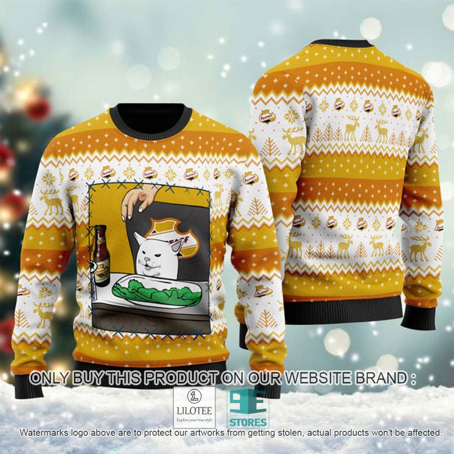 Falstaff Beer Cat Meme Ugly Christmas Sweater - LIMITED EDITION 8