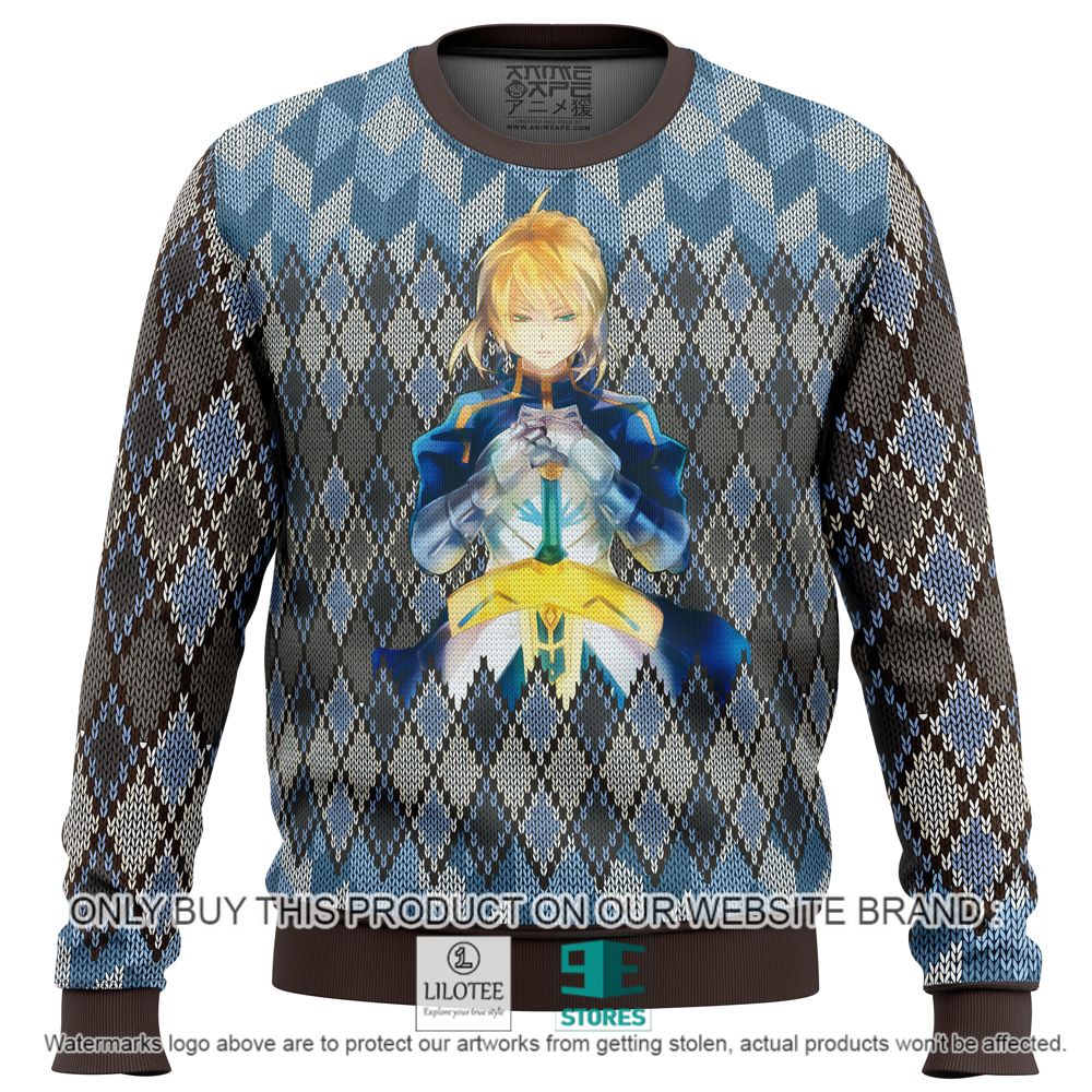 Fate Zero Saber Anime Christmas Sweater - LIMITED EDITION 10