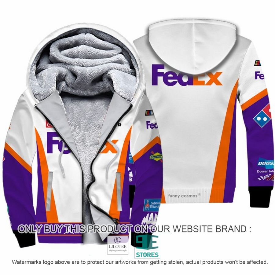 FedEx Denny Hamlin Racing Fleece Hoodie 8