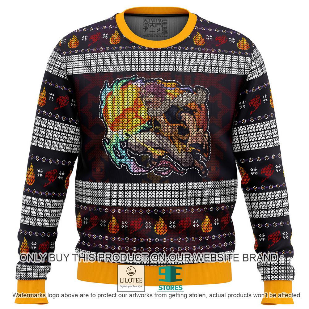 Fire Dragon's Iron Fist Dragneel Natsu Fairy Tail Anime Ugly Christmas Sweater - LIMITED EDITION 10