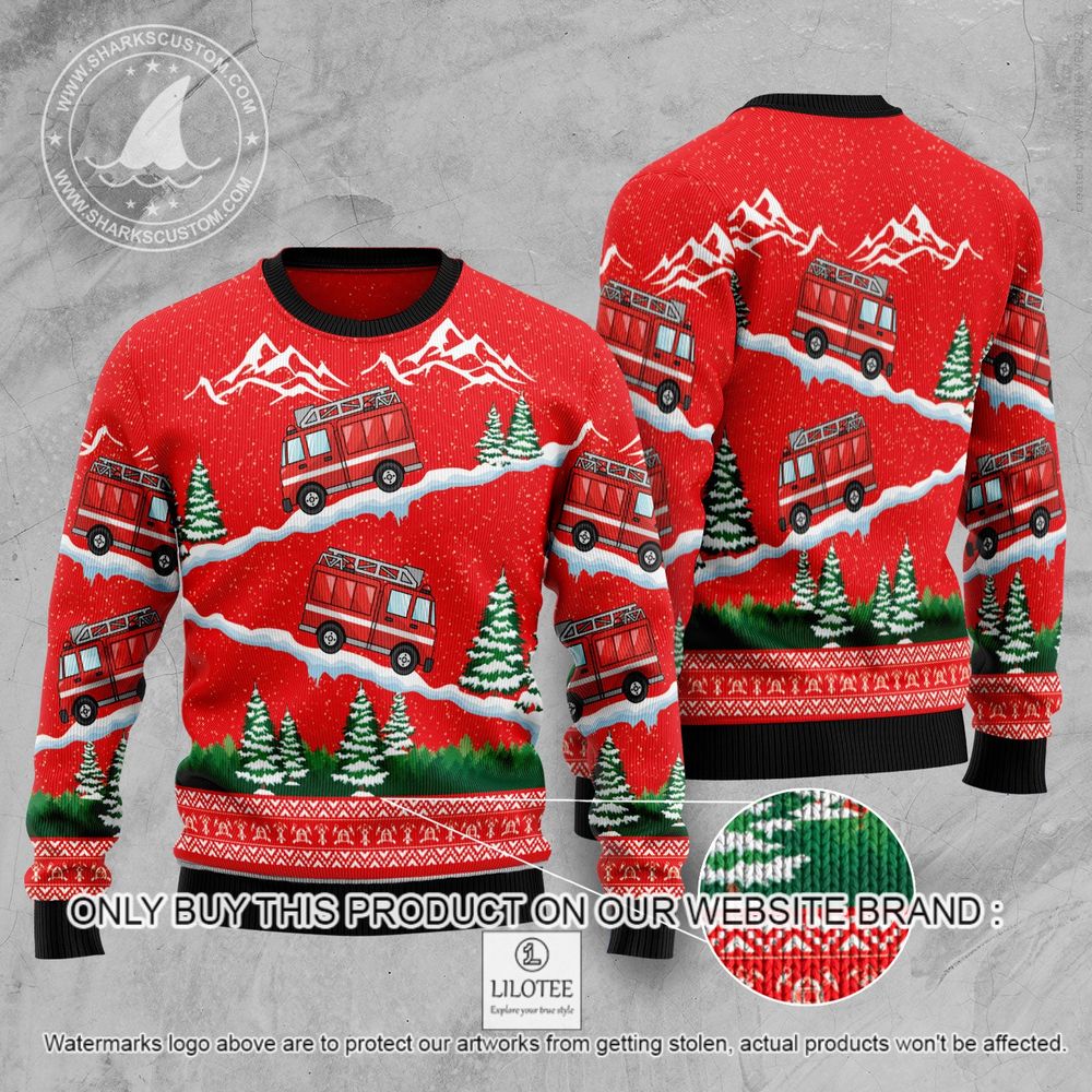 Firefighter Red Christmas Sweater - LIMITED EDITION 8