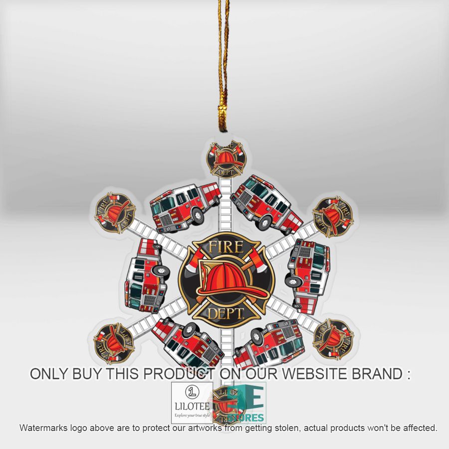 Firefighter Snowflake Christmas Ornament - LIMITED EDITION 13