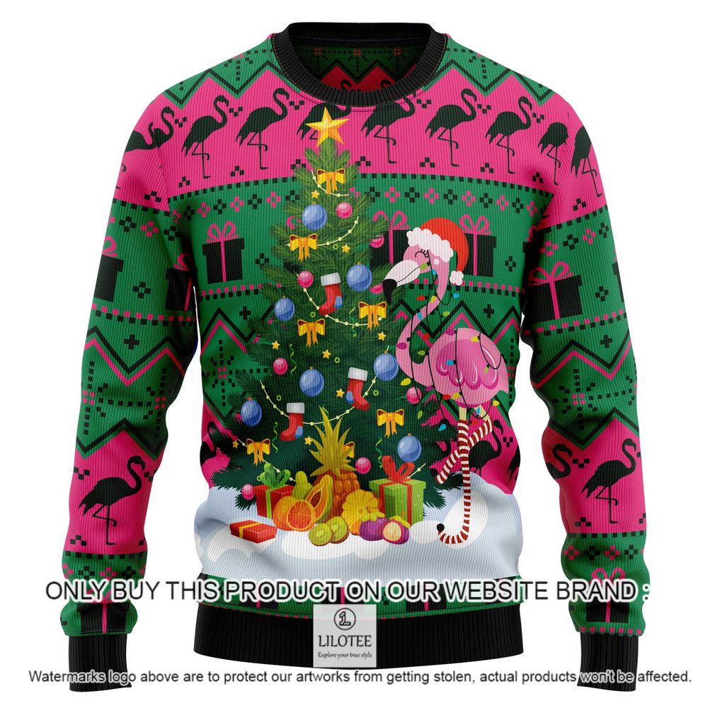 Flamingo Christmas Tree Christmas Sweater - LIMITED EDITION 8