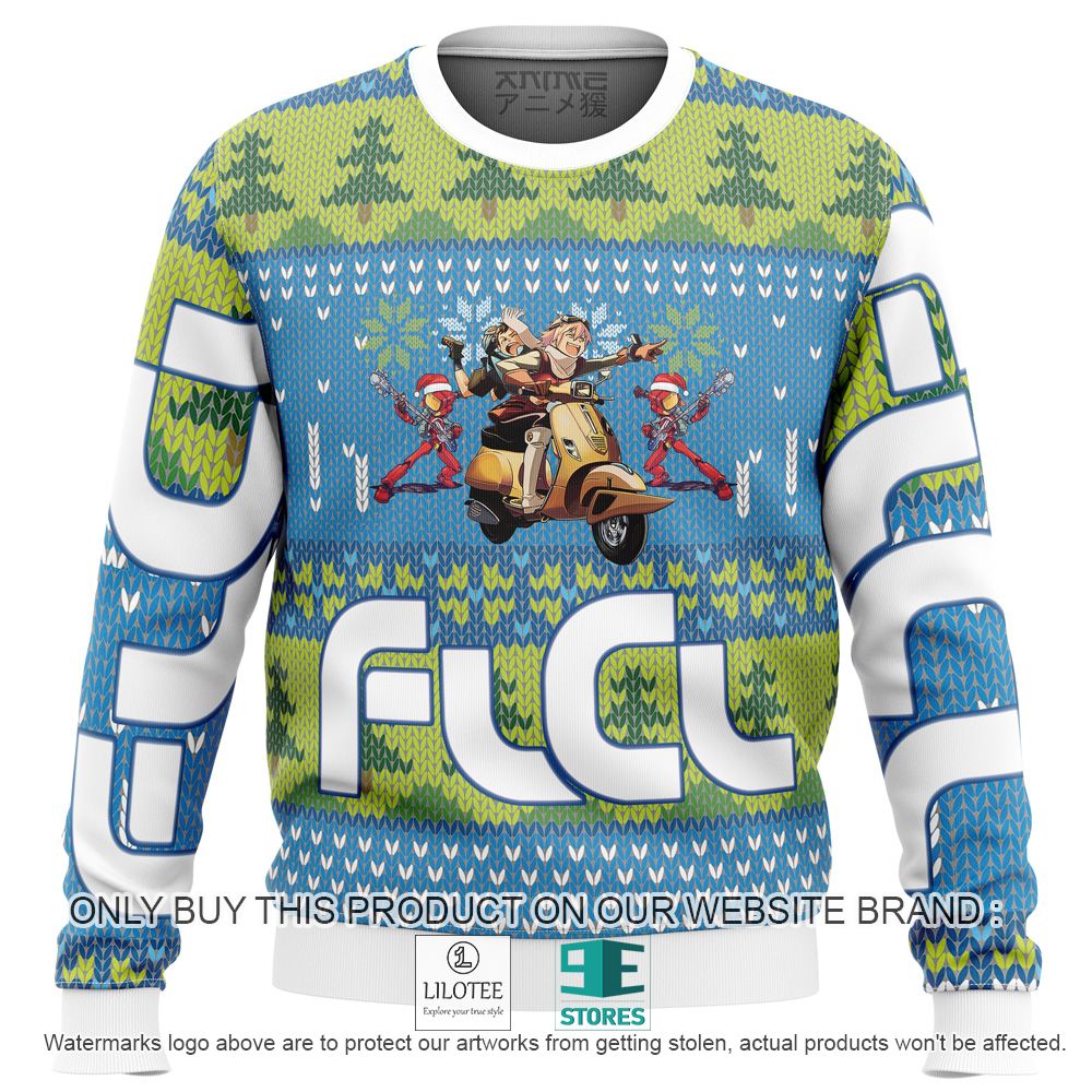 FLCL Fooly Cooly Alt Anime Ugly Christmas Sweater - LIMITED EDITION 11