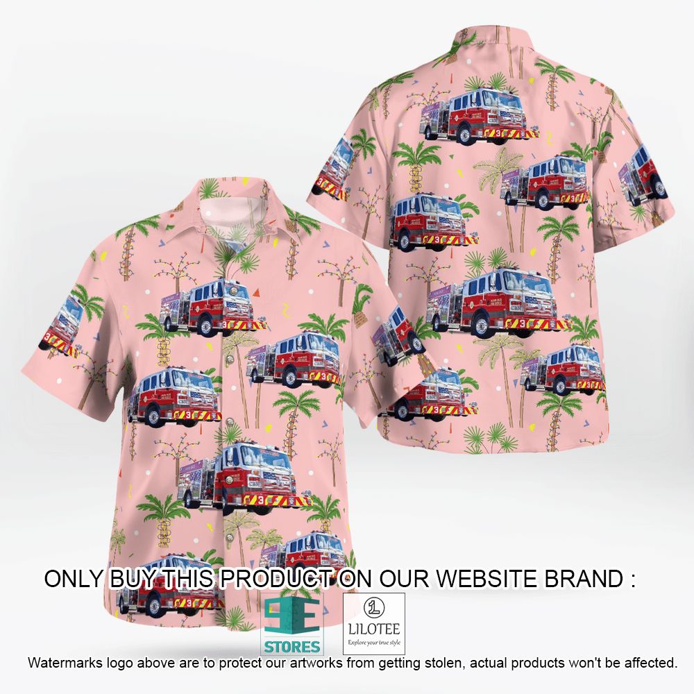Florida, Miami-Dade Fire Rescue Department Big Red Christmas Hawaiian Shirt - LIMITED EDITION 9