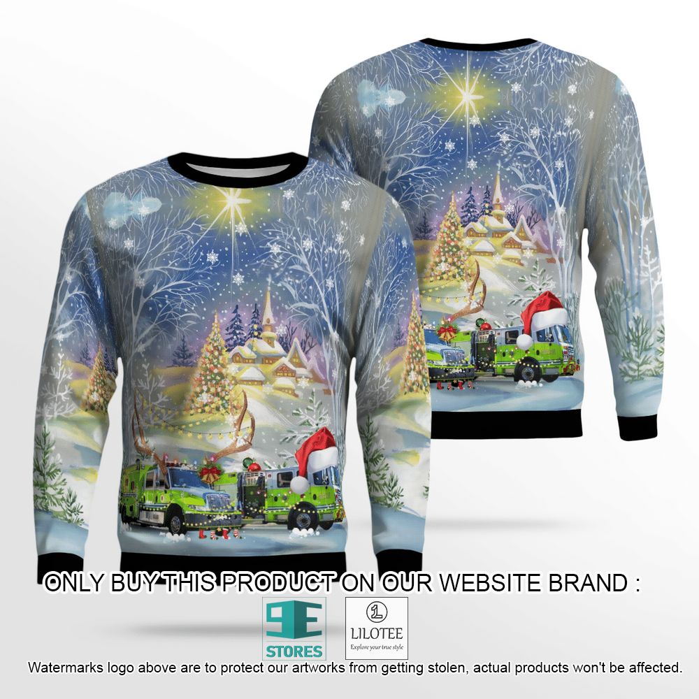 Florida Miami-Dade Fire Rescue Department Christmas Wool Sweater - LIMITED EDITION 13