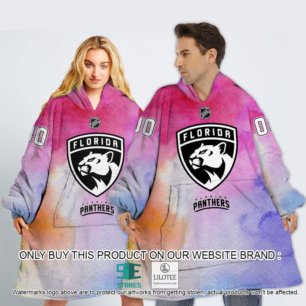 Florida Panthers Breast Cancer Awareness Month Personalized Hoodie Blanket - LIMITED EDITION 13