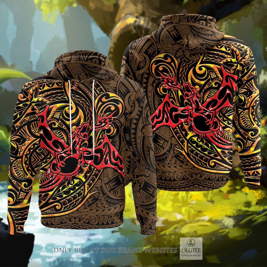 Flying Charizard Polynesian 3D Hoodie - LIMITED EDITION 7