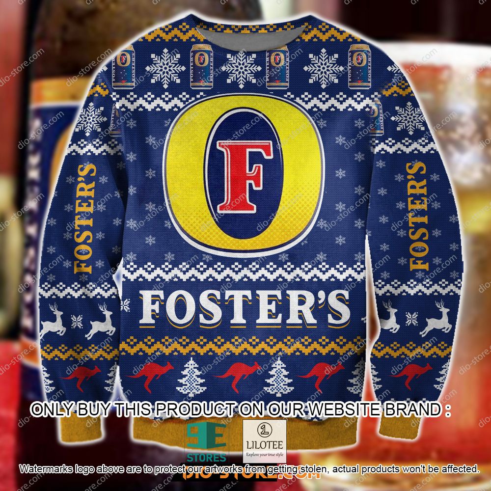 Foster's Beer Ugly Christmas Sweater - LIMITED EDITION 11