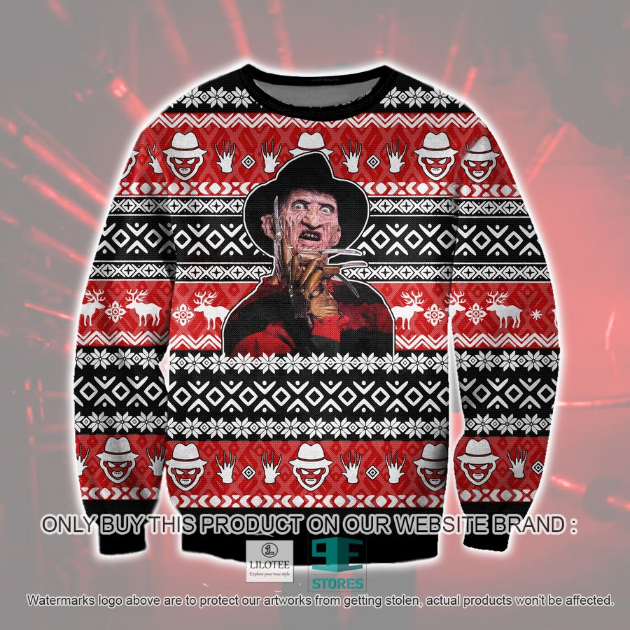 Freddy Krueger Ugly Christmas Sweater, Sweatshirt 16