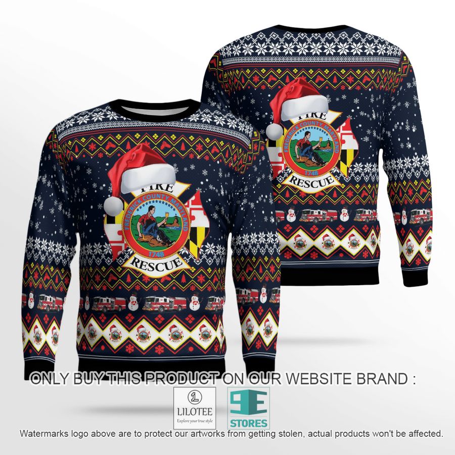 Frederick County MD Fire & Rescue Christmas Sweater - LIMITED EDITION 19