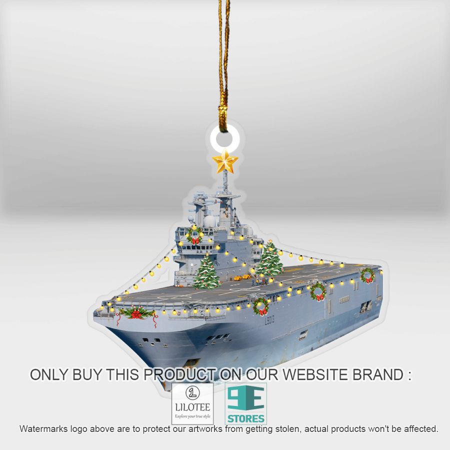 French Ship Mistral L9013 Christmas Ornament - LIMITED EDITION 13