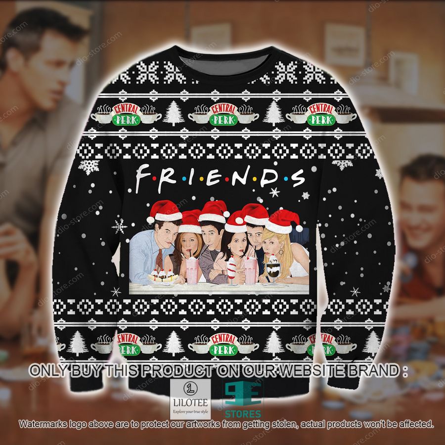 Friends Central Perk Black Knitted Wool Sweater - LIMITED EDITION 16