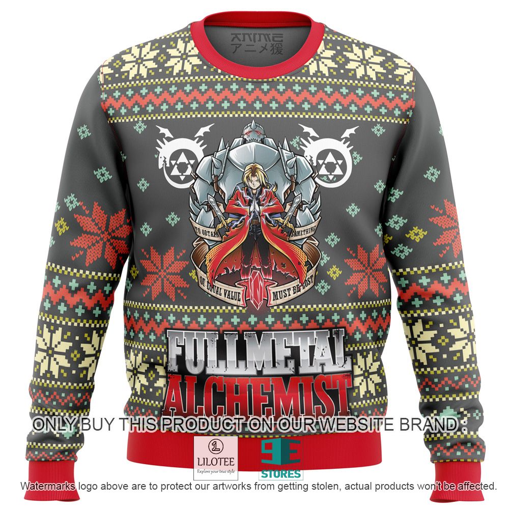 Fullmetal Alchemist Alt Anime Ugly Christmas Sweater - LIMITED EDITION 11