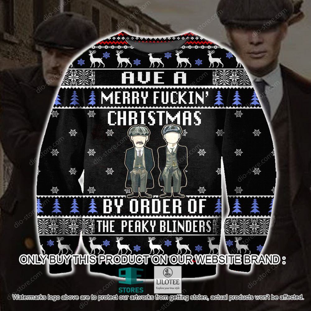Funny Peaky Blinders Ave A Merry Fickin Christmas Christmas Ugly Sweater - LIMITED EDITION 10