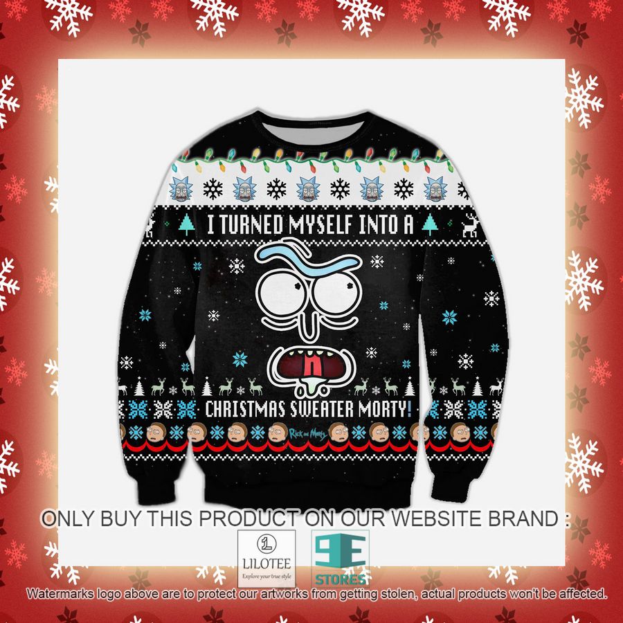 Funny Rick I Turned Myself Into A Christmas Sweater - LIMITED EDITION Morty Knitted Wool Sweater - LIMITED EDITION 3 Funny Rick I Turned Myself Into A Christmas Sweater - LIMITED EDITION Morty Knitted Wool Sweater - LIMITED EDITION - Image 3