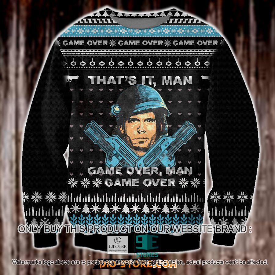 Game Over, Man Ugly Christmas Sweater, Sweatshirt 16