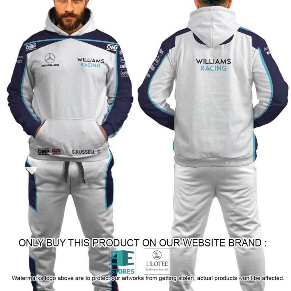 George Russell Racing Formula 1 2022 Williams Racing 3D Hoodie, Pant - LIMITED EDITION 4